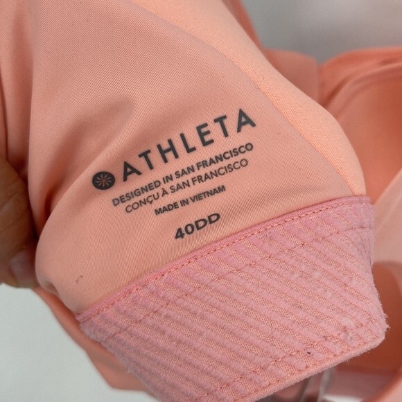 Athleta Advance Zip Front Bra B-DD Pink Sold-out Online 40DD - Picture 5 of 8